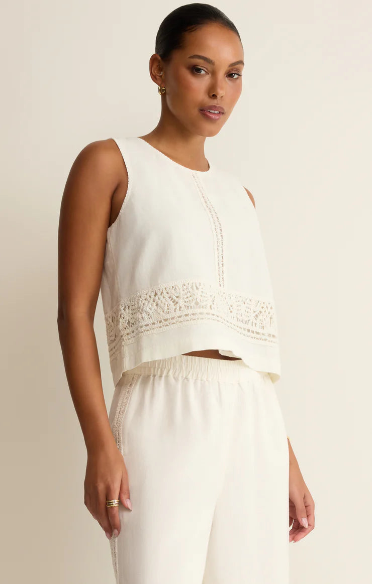 SLOANE EMBROIDERED TOP