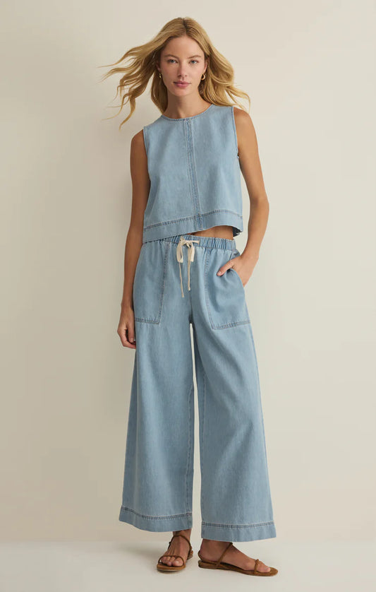 SUN SEEKER DENIM TANK