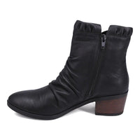 CONNIE ANKLE BOOT WITH RUFFLE DETAIL