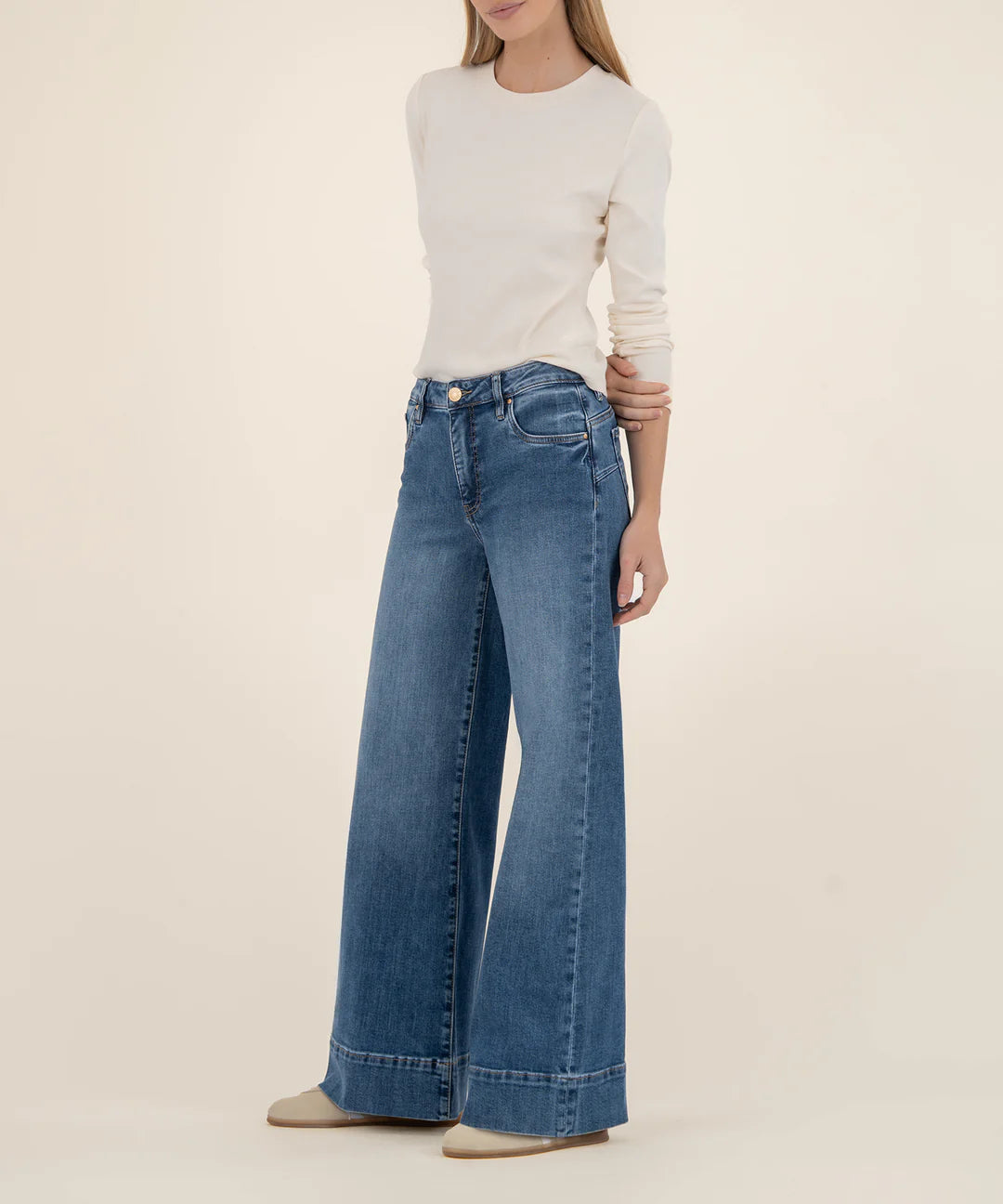 MAYA HIGH RISE WIDE LEG W/BACK DARTS