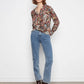 THE CARA  TWIST FRONT SHIRT W/ BUTTONS