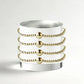 LENNY & EVA 3MM SMOOTH GOLD WITH BALL STRETCH BRACELT