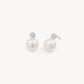 HILLBERG AND BERK FRESHWATER PEARL AND CZ STUDS