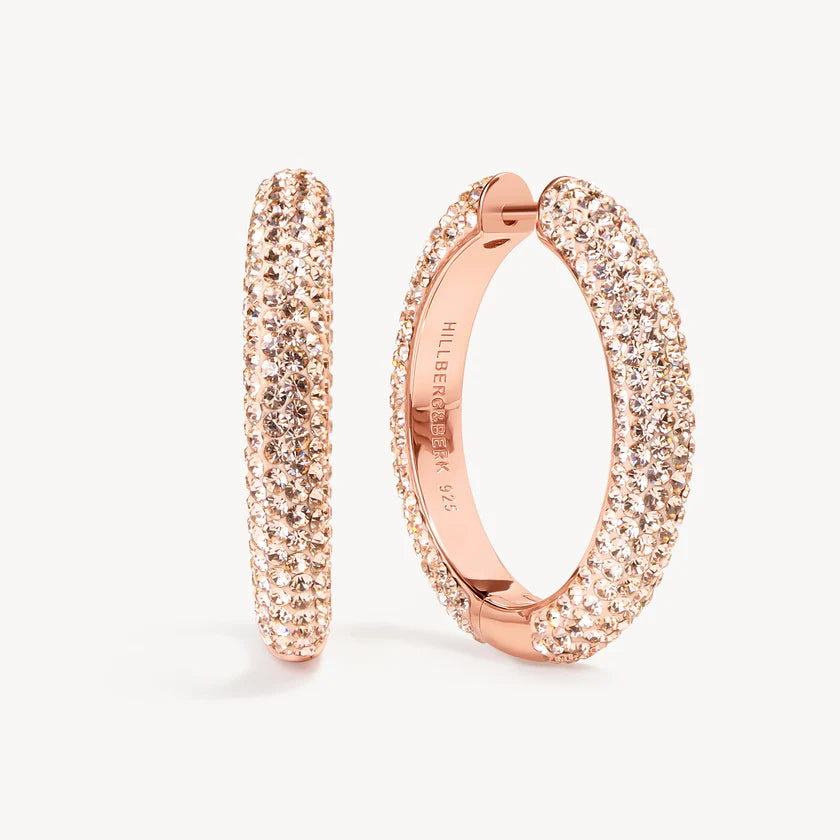 HILLBERG AND BERK LARGE SPARKLE HOOPS