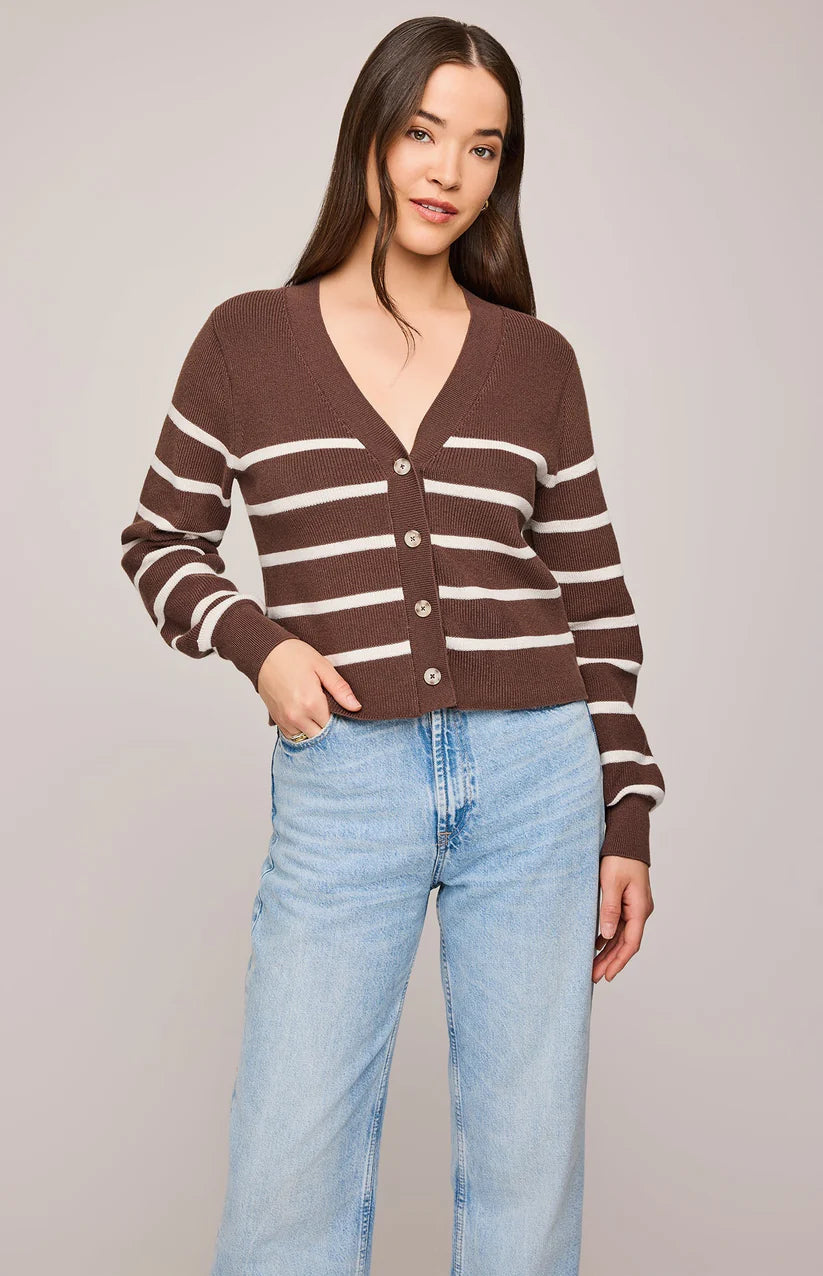 EDEN STRIPED CARDIGAN GF-3084