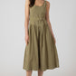 THE ADA BELTED DROP WAIST MIDI DRESS