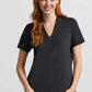 SHORT SLEEVE VNECK TOP 1217O
