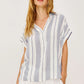 TUSCANY BUTTON FRONT PLACKET TOP