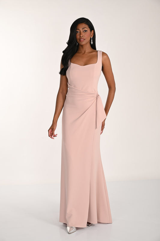 LONG FLOOR LENGTH WRAP DRESS