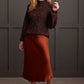 TRIBAL FUNNEL NECK OVERSIZE SWEATER 5583O
