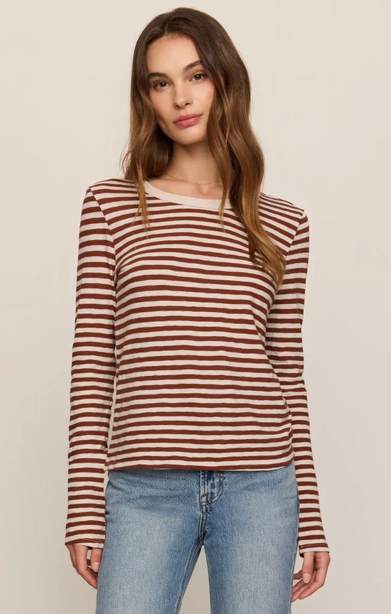 JUNIE LONG SLEEVE STRIPE TEE