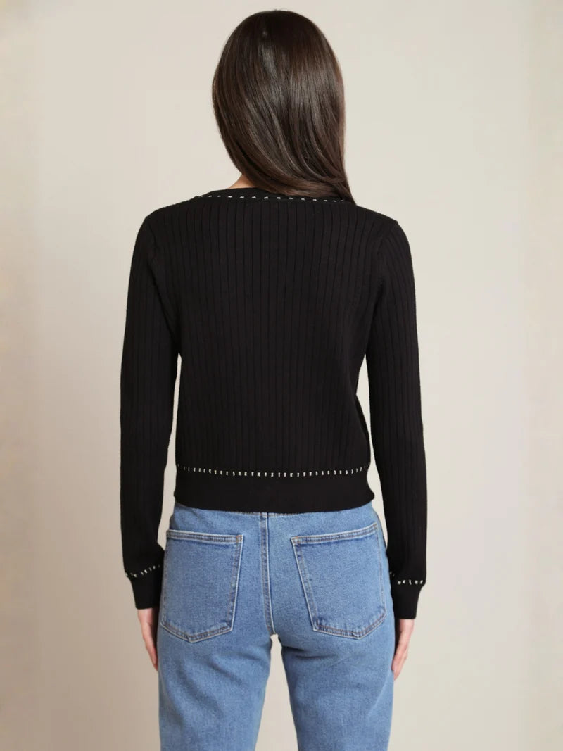 THE JODIE GOLD CONTRAST CARDIGAN