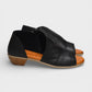 SERENA LEATHER SMALL HEEL SANDAL