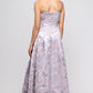 THE CYNTHIA STRAPLESS JACQUARD DRESS