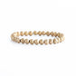LENNY &EVA 6MM TEXTURED GOLD STRETCH BRACELET