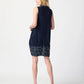 SILKY KNIT SLEEVELESS COCOON DRESS 241157