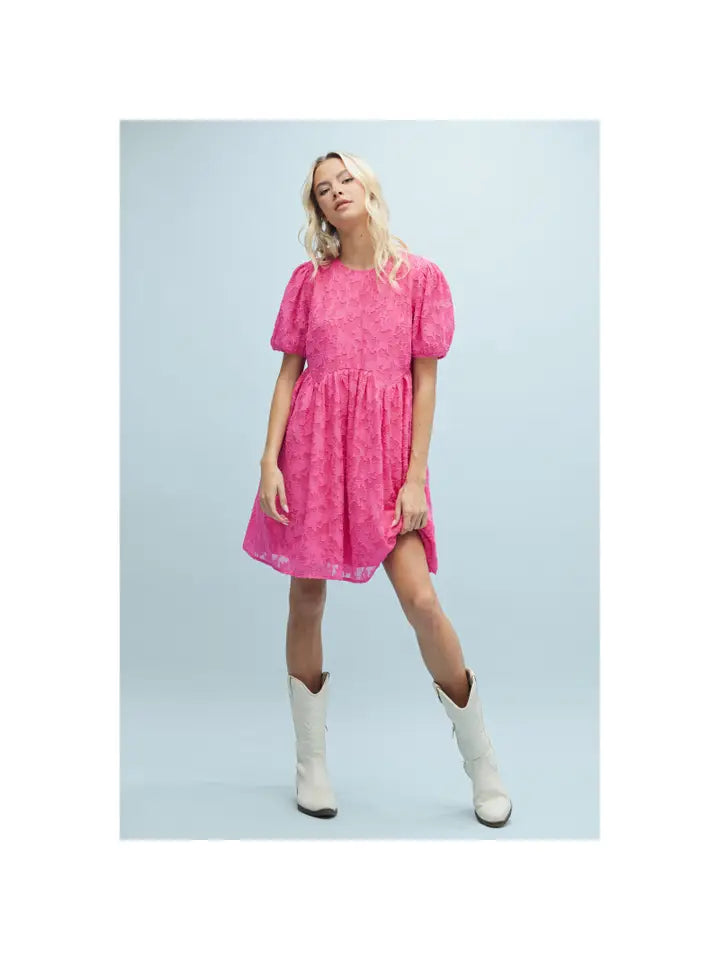 THE VIVIAN   TEXTURED MINI DRESS