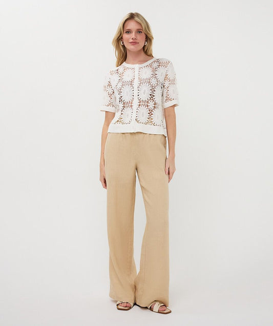 CARIE CROCHET S/S CARDI