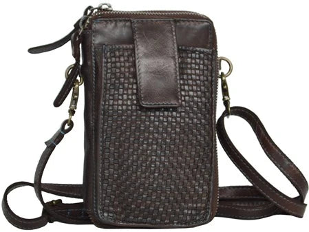 ELLA LEATHER CROSSBODY SMART PHONE BAG