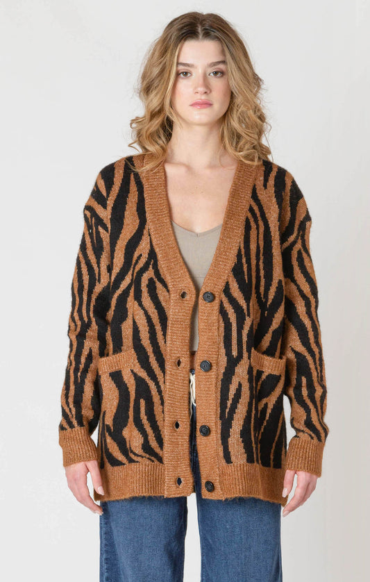 THE CAROLE BUTTON FRONT CARDI