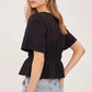 IONA COTTON TIE FRONT TOP
