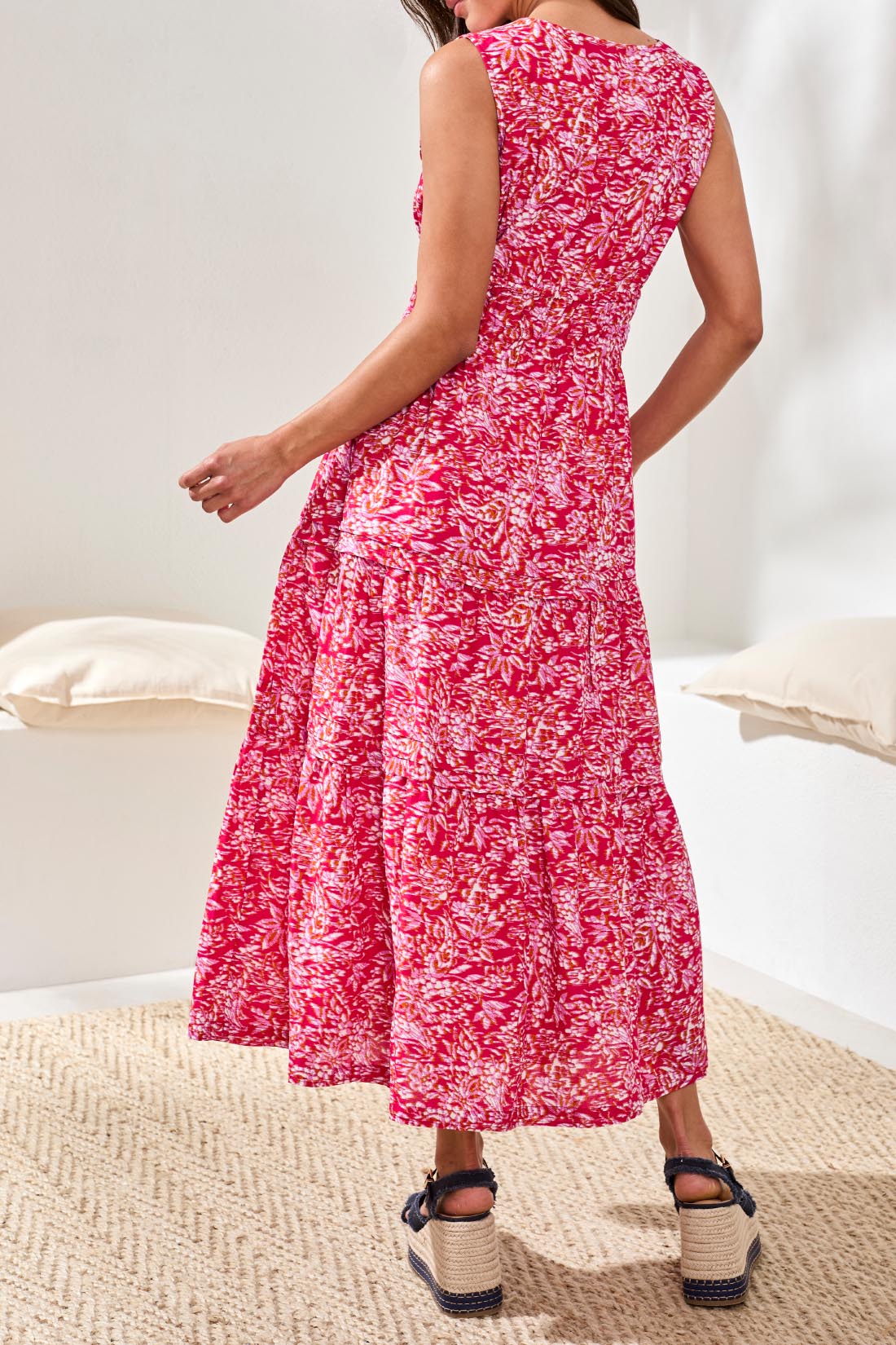 THE LANE LINED MAXI DRESS W/ DRAWCORD
