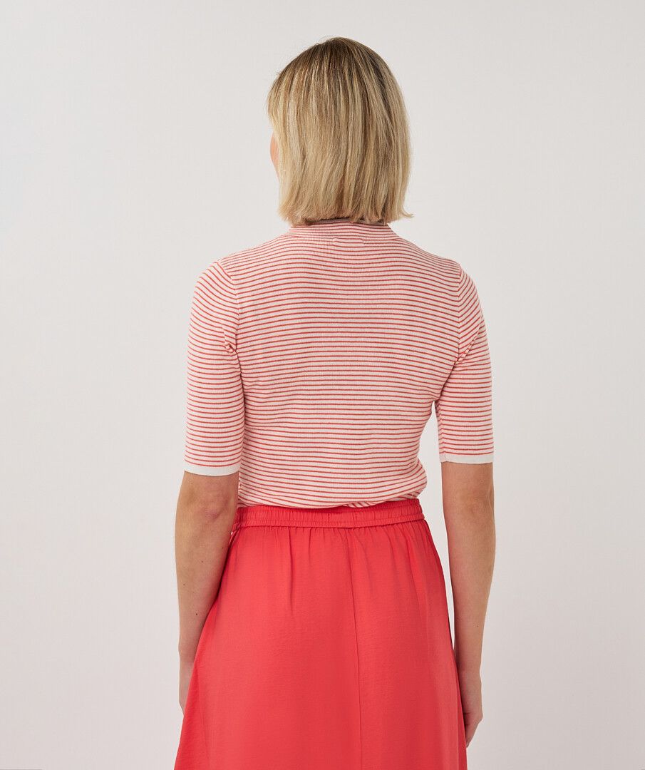 THE FERRIS STRIPED S/S SWEATER