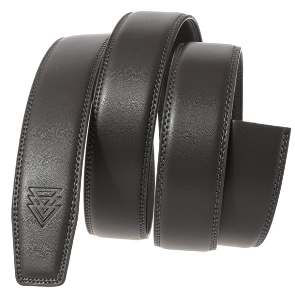 KNKT GREY LEATHER BELT