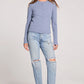 THE JILL LONG SLEEVE RIBBED BUTTON UP