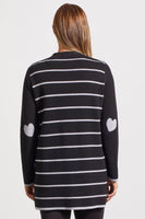 HEART CARDIGAN  REVERSIBLE 5452O