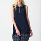 SILKY KNIT SLEEVELESS COCOON DRESS 241157