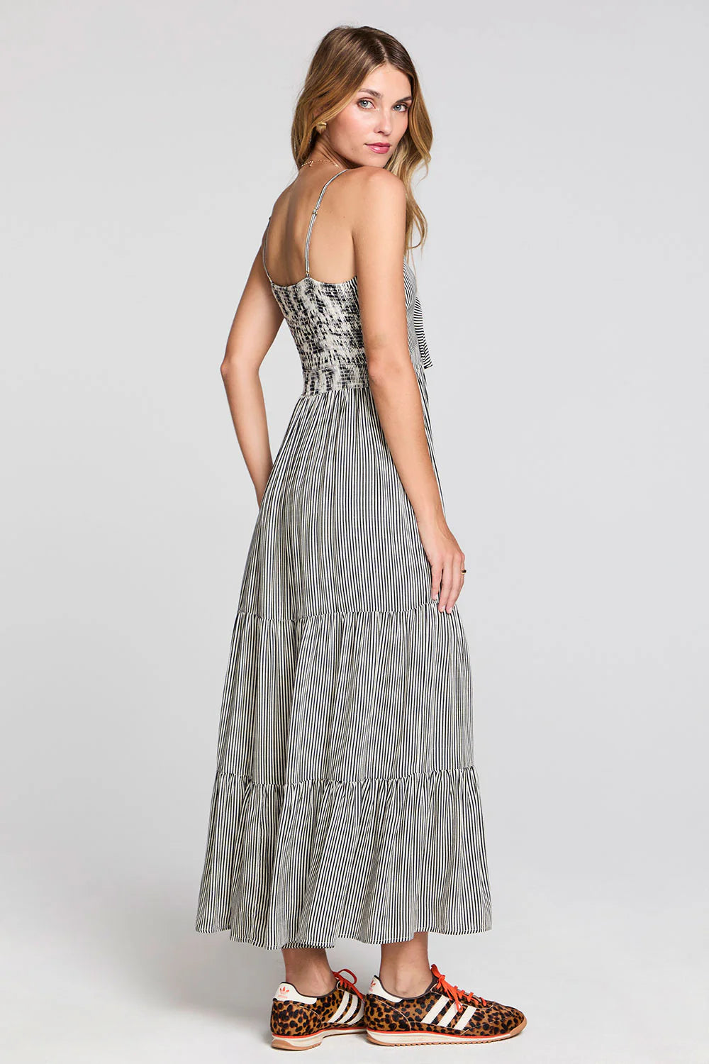 STEIN STRIPE MIDI DRESS