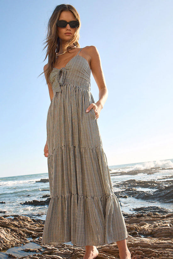 STEIN STRIPE MIDI DRESS
