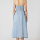 YARA  BASQUE WAIST MAXI DRESS