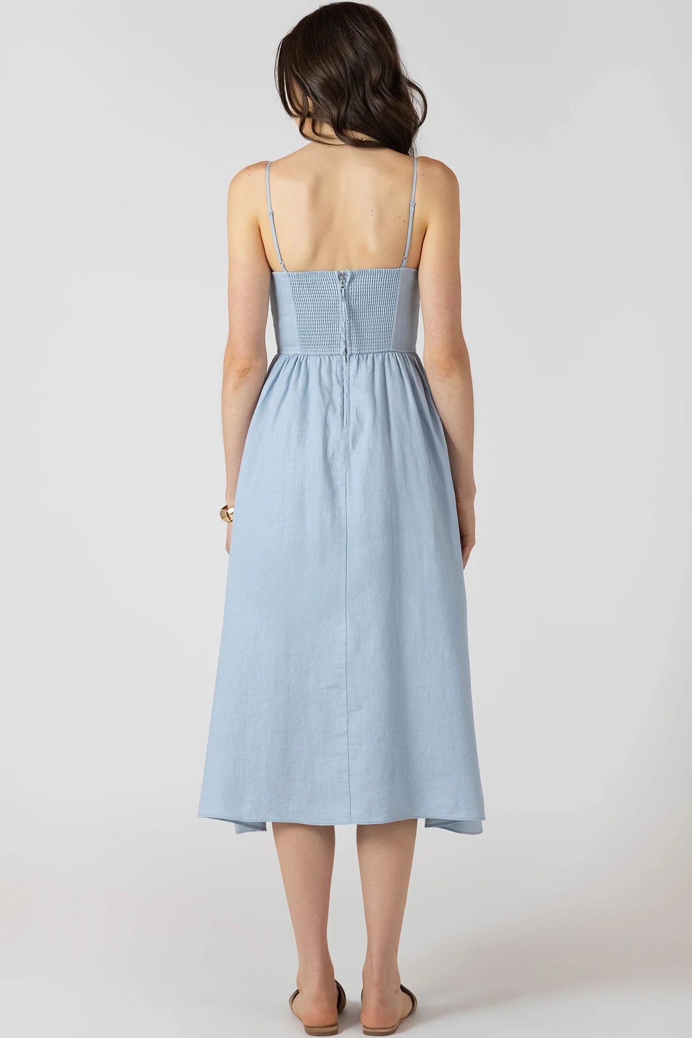 YARA  BASQUE WAIST MAXI DRESS