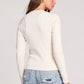 THE JILL LONG SLEEVE RIBBED BUTTON UP