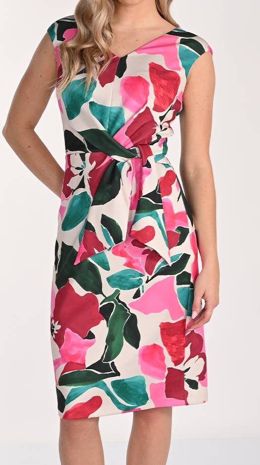 PRINTED KNIT DRESS BY LYMAN
