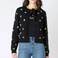 THE ABBY EMBELLISHED TIE FRONT CARDIGAN