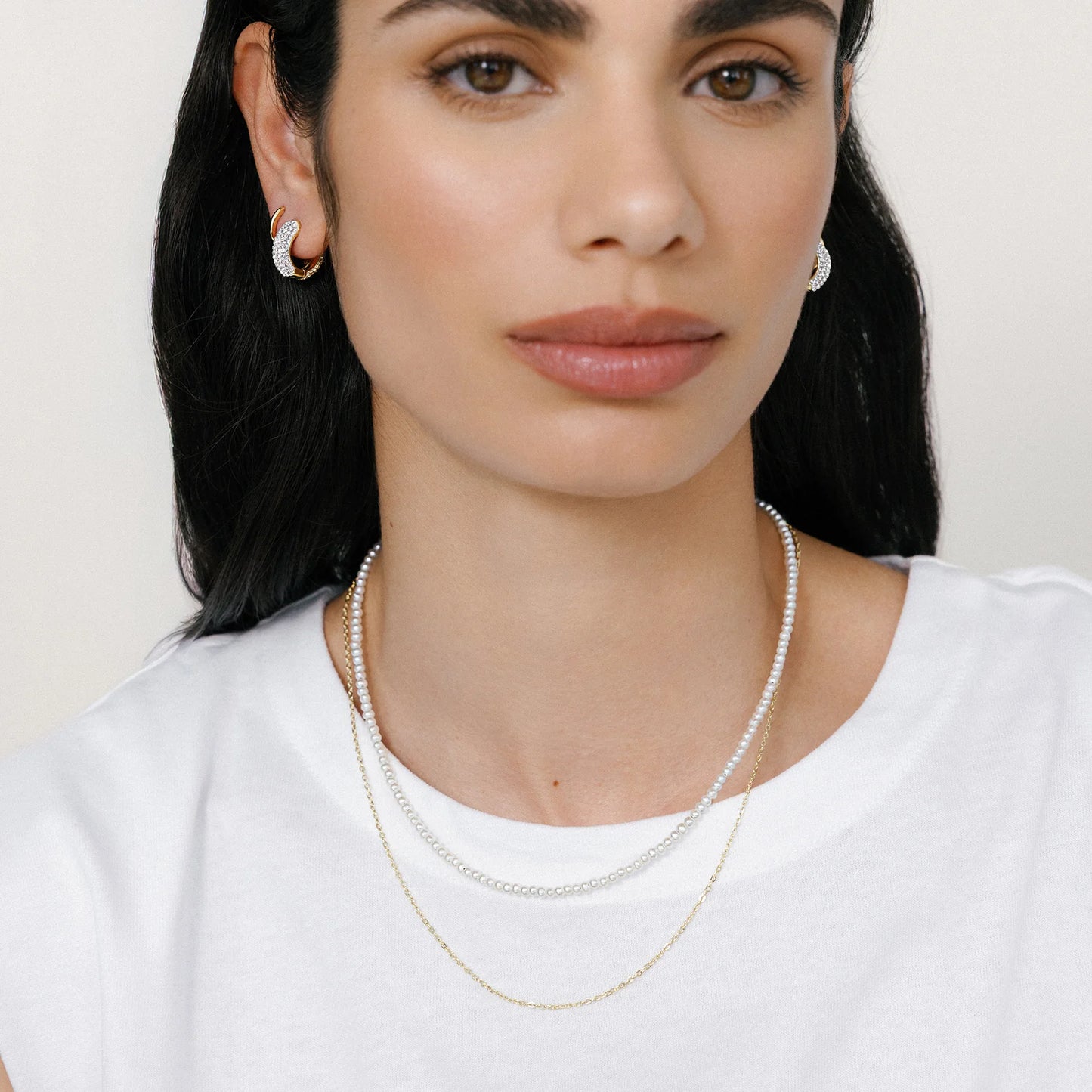 HILLBERG AND BERK DOUBLE LAYER PEARL NECKLACE