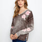 CARTER REVERSIBLE FLORAL SWEATER