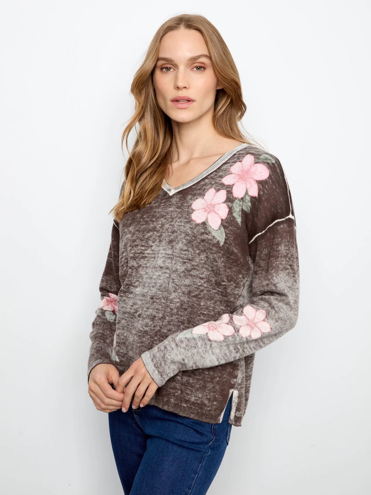 CARTER REVERSIBLE FLORAL SWEATER