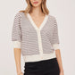 HILDA   PUFF SLEEVE BUTTON UP CARDI
