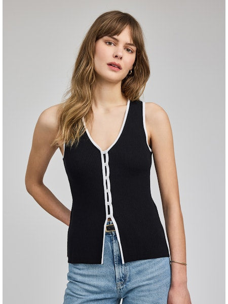 MILES BUTTON SWEATER TANK
