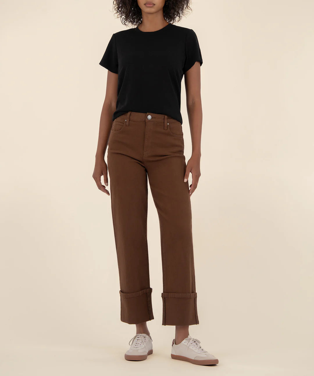 SIENNA HIGH RISE STRAIGHT LEG ROLL UP