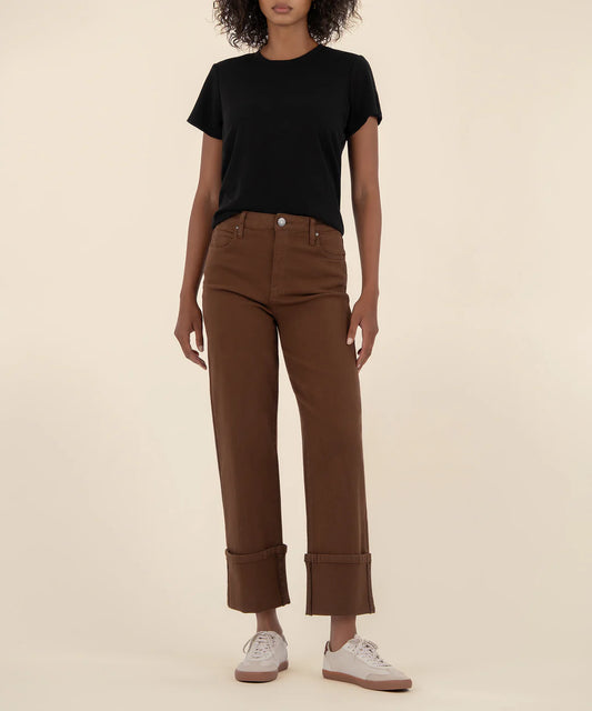 SIENNA HIGH RISE STRAIGHT LEG ROLL UP