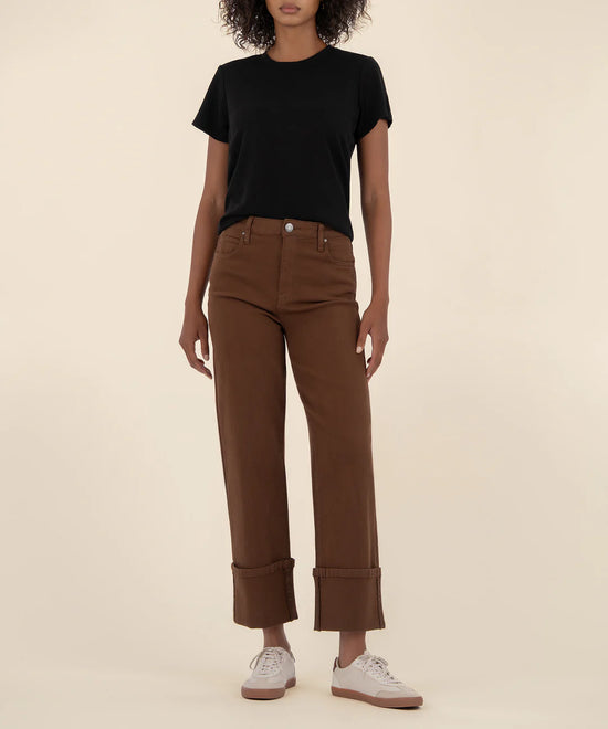 SIENNA HIGH RISE STRAIGHT LEG ROLL UP