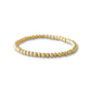 LENNY & EVA 4MM TEXTURED GOLD STRETCH BRACELET