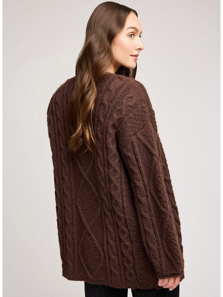 BETTY CHUNKY CABLEKNIT CARDI