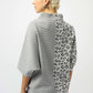 Jacquard Knit Mixed Print Boxy Sweater 253981