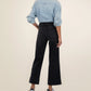 MEG HIGH RISE WIDE LEG DOUBLE FRONT POCKET